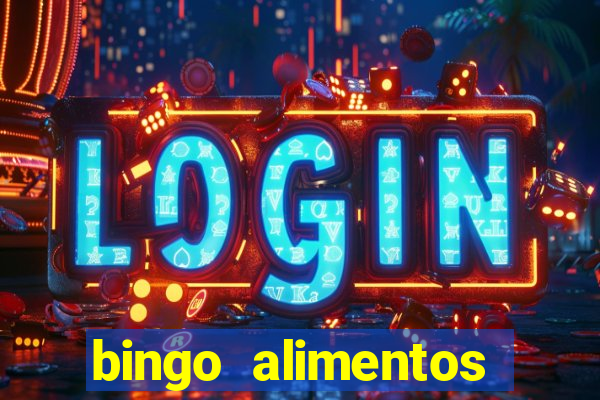 bingo alimentos para imprimir